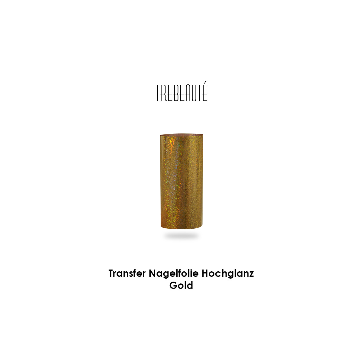 Transfer Nagelfolie Hochglanz - Farbe Gold