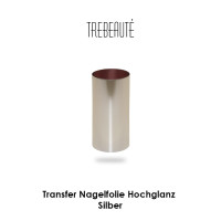 Transfer Nagelfolie Hochglanz - Farbe Silber