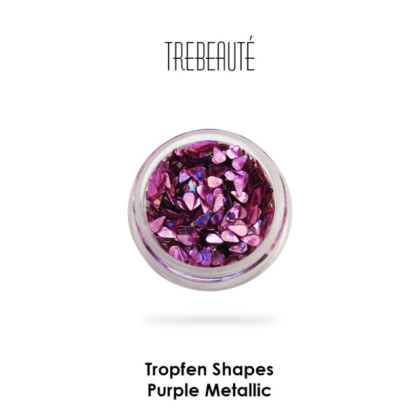 Tropfen Shapes - Farbe Purple Metallic
