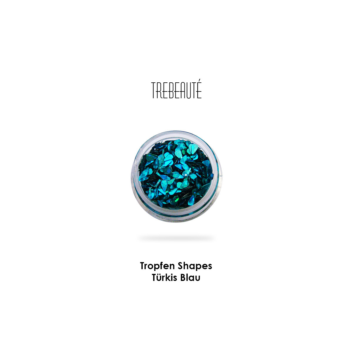 Tropfen Shapes - Farbe Türkis Blau