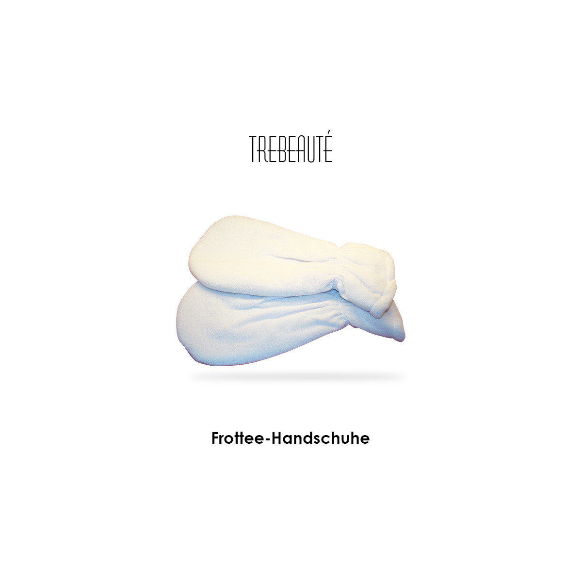 Frottee-Handschuhe weiß oder blau