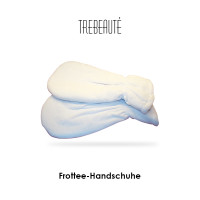 Frottee-Handschuhe weiß oder blau